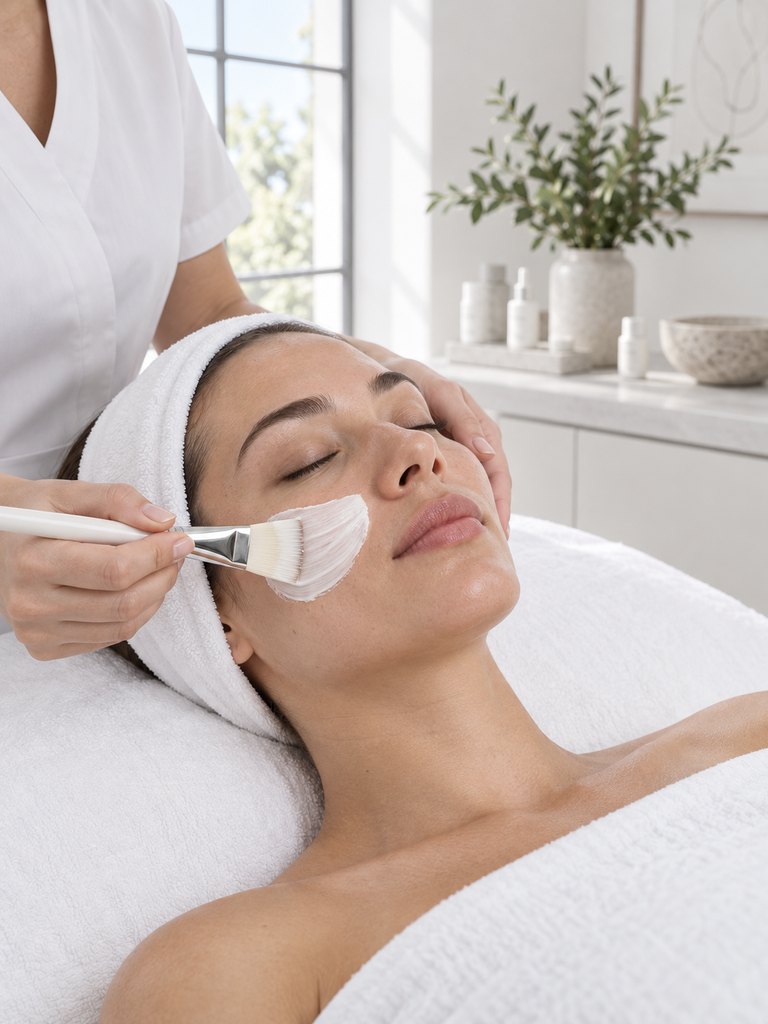 Custom facial mask application