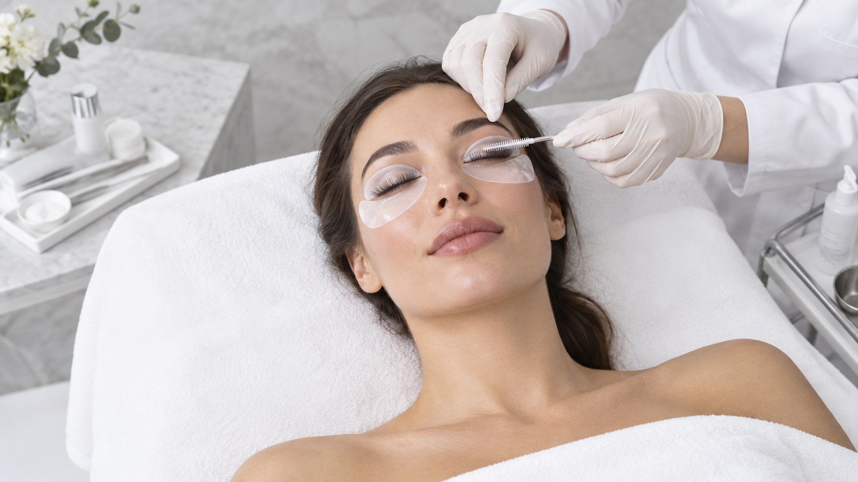 Lash lift treatment in the MAEVE studio